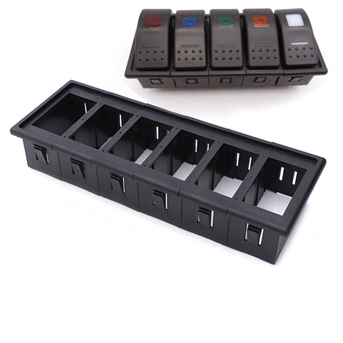 Boat Rocker Switch Clip Patrol Housing Black Accessories Interior Auto