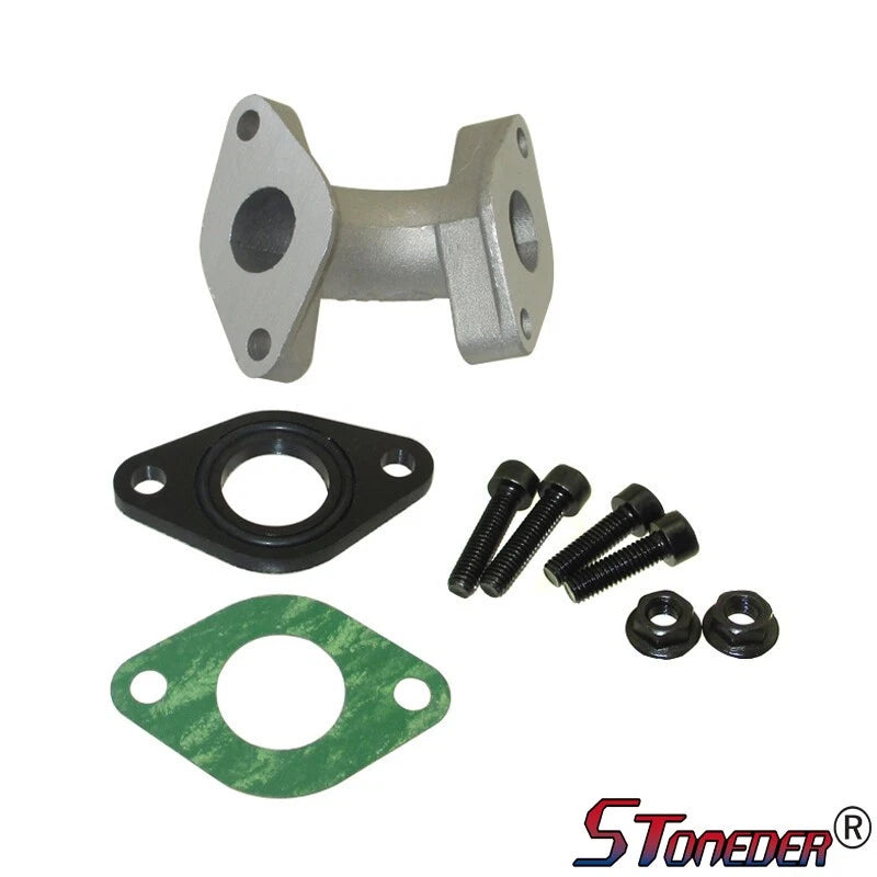 STONEDER 18mm Manifold Intake Pipe for 50cc 70cc 90cc Chinese Pit Bike ATV Kart