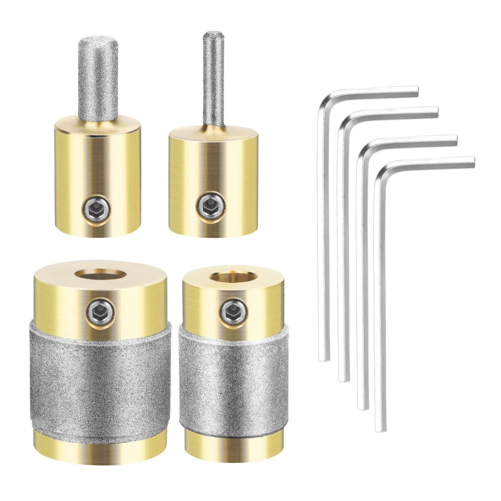 4PCS Diamond Bits for Stained Glass Grinder, Maintenance Replacement Parts Set