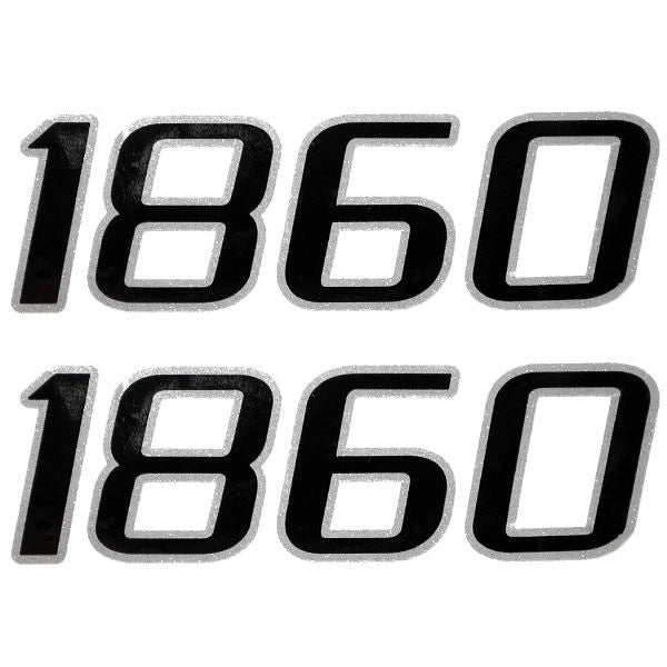 Mako Boat 1860 Decal 153852 - Black Metallic 16 1/4 Inch (pair)