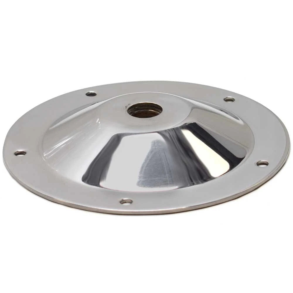 Four Winns Boat Ski Pylon Base - Fluted 6 1/4 Dia Stainless Steel