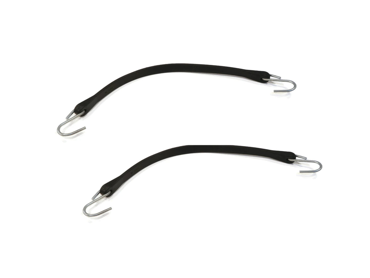 (pack of 2) 15" Black Rubber Tarp Strap for Boat Stretch Stretchable Elastic Tie