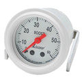 Livorsi Boat Boost Gauge GMB60WW - 2 Inch White Fountain