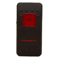 Carling Boat Rocker Switch Cover - Blank Black Illuminated Actuator