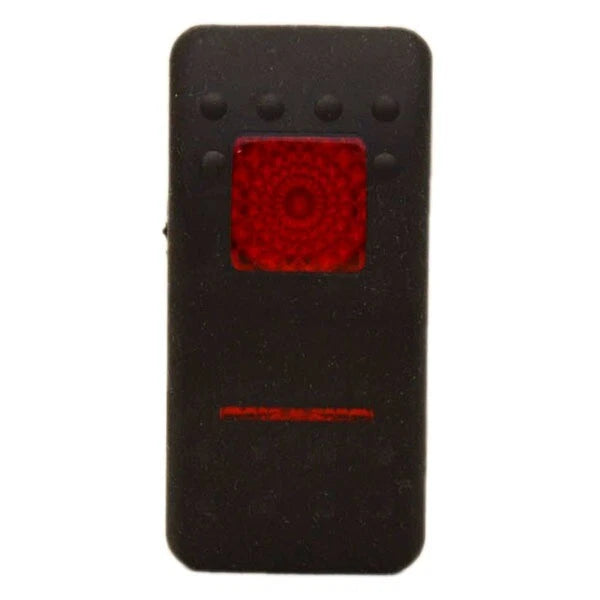 Carling Boat Rocker Switch Cover - Blank Black Illuminated Actuator