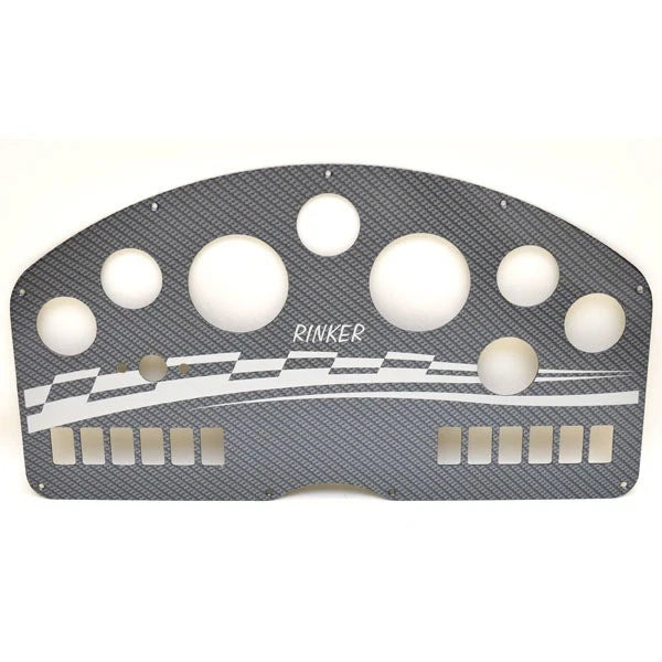 Rinker Boat Blank Gauge Panel 206382AA - 262 Captiva SS Gray Aluminum