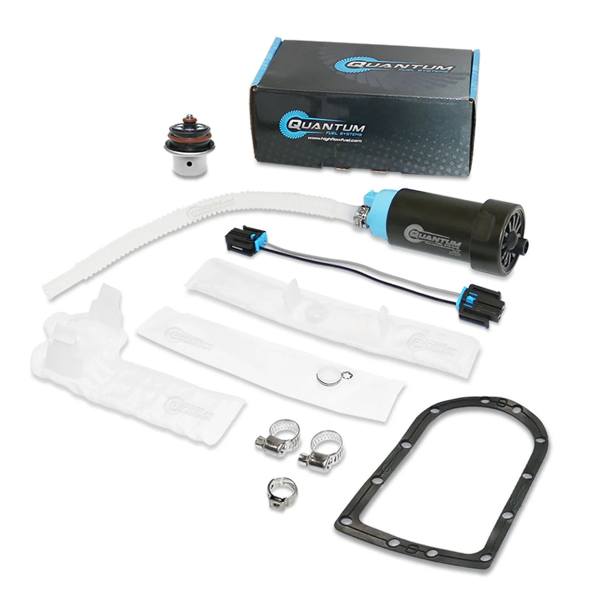 QFS Fuel Pump +reg +gasket +strainer for 04-17 FLD FXD Harley Davidson 75218-04D