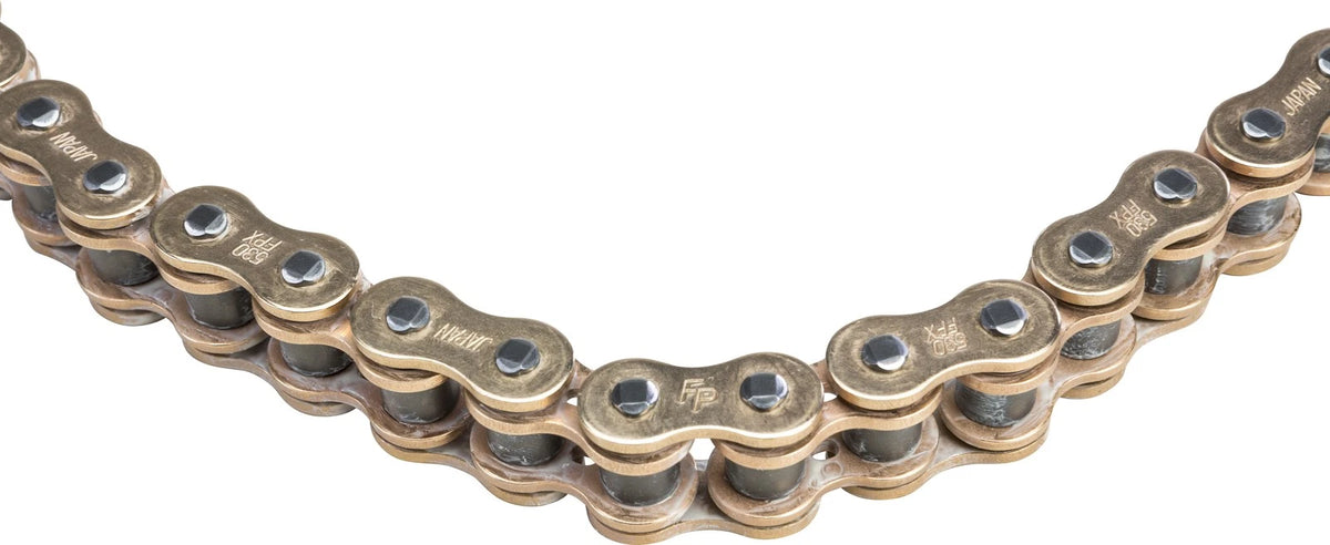 FIRE POWER X Ring Chain 530x120 Gold for Motorcycles and ATVs, 120 Links
