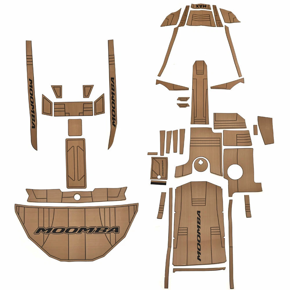 Moomba Boat Non-Skid Floor Mat Kit 120143 - MAX Brown - Black 2020