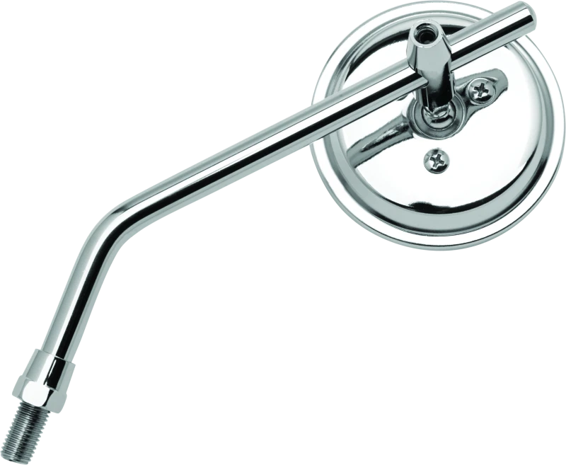 BikeMaster Adjustable Round Mirror 3in for Motorcycles and Powersports Vehicles