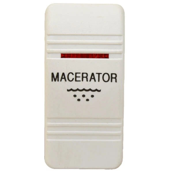 Carling Boat Rocker Switch Cover - Macerator Actuator White