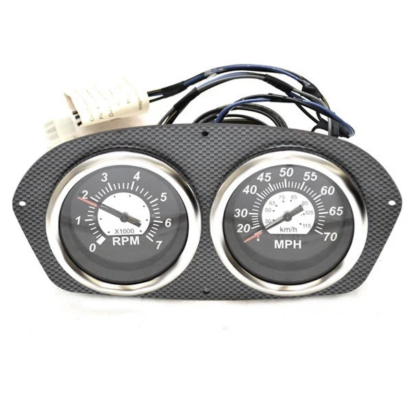 Lund Boat Gauge Panel 2208376 - Sterling Black 9 3/8 Inch Plastic