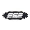 Crownline Boat Raised Decal 40184 - 262 CR Black Mirror