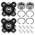 2-SET Front Wheel Hubs with Bearings Kit for Polaris Ranger 900 Crew XP 2013-2019
