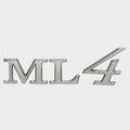 Cobalt Boat Raised Emblem Decal 452946 - ML4 Sticker Silver