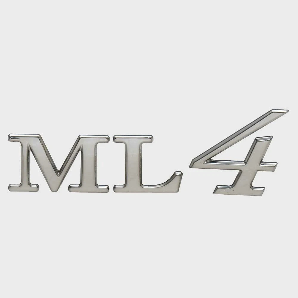 Cobalt Boat Raised Emblem Decal 452946 - ML4 Sticker Silver