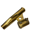 West Marine Gold Stainless Steel Rod Holder,1 3/4 in OD Pipe Fixed Angled Mount