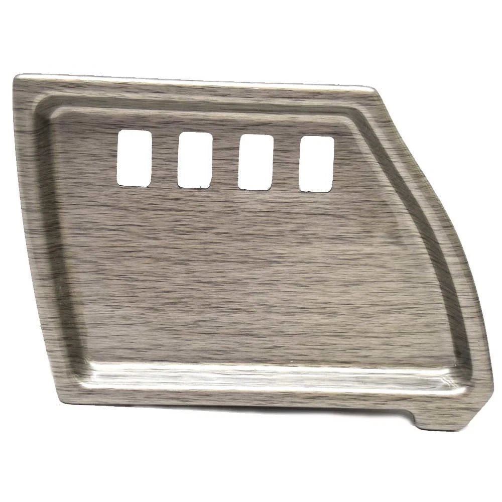 Premier Boat Blank Rocker Switch Panel 7-4634 - Brushed Silver Plastic