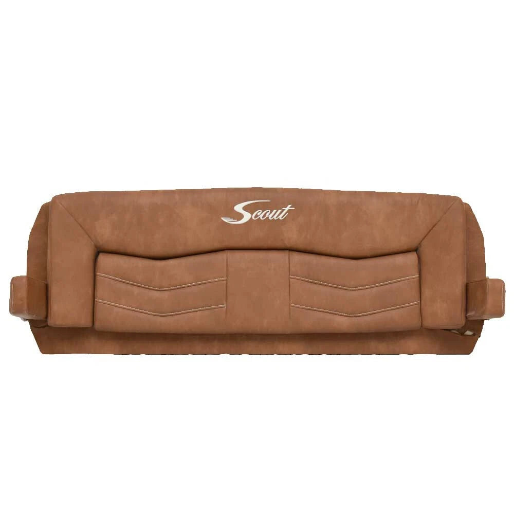 Scout Boat Bench Seat Backrest Cushion 47036-27 - with Armrests Brown