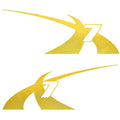 MasterCraft Boat Hull Decals 7501406 - X-7 Yellow Stickers (set of 2)