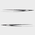 Glastron Boat Graphic Decals - Dark Brown Stickers (set of 2)