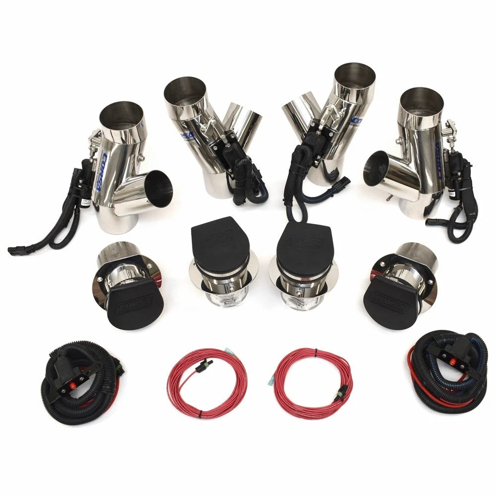 Volvo 6.0 CAT Boat Corsa Exhaust Kit 82573 - Cobalt Twin Engine 481488