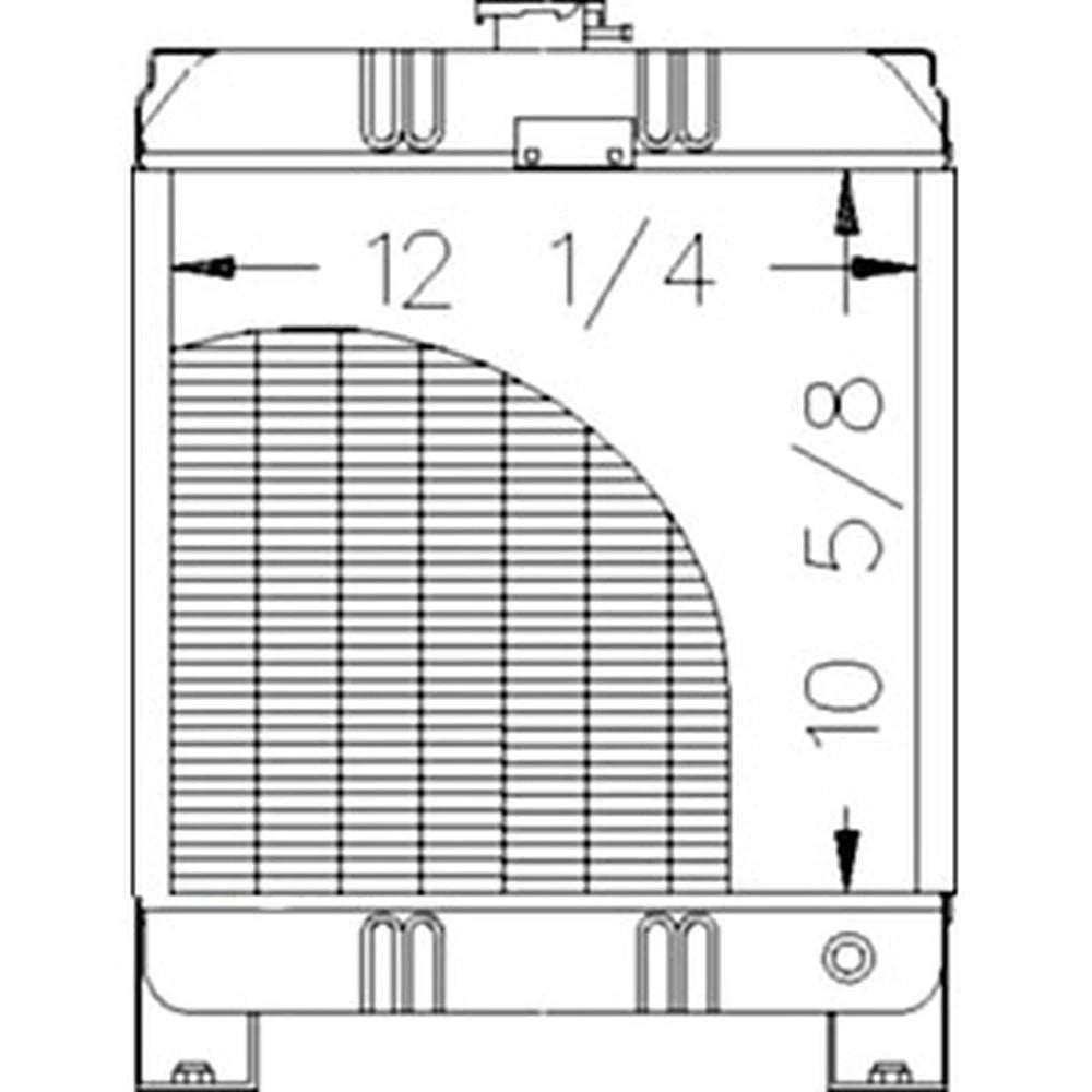8651696 Radiator Fits Ford Holland Compact Tractor 1100