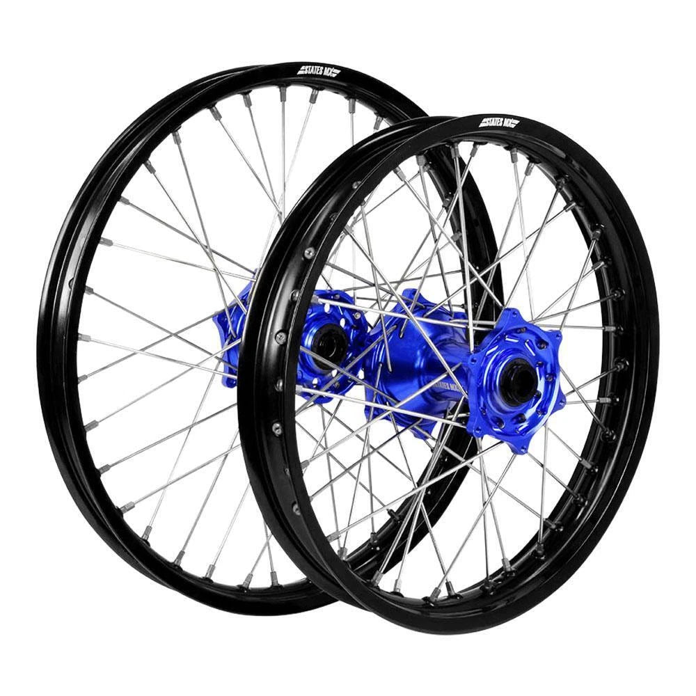 States MX Black/Blue Wheel Set for Yamaha WR450F 2019-2024 (21/18)