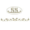 Rinker Boat Decal Sticker 218254 - 55 Years 13 X 6 1/2 Inch