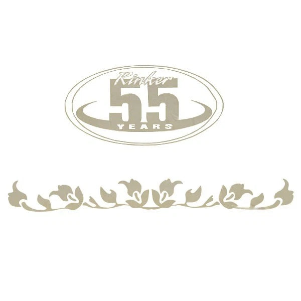 Rinker Boat Decal Sticker 218254 - 55 Years 13 X 6 1/2 Inch