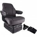 S8301990 Sears Mid Back Seat, Gray Fabric with Air Suspension Fits Case IH