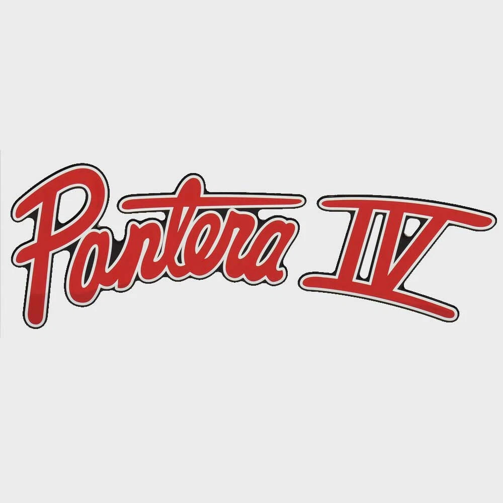 Bass CAT Boat Raised Decal Sticker 33236 - Pantera IV Red - Silver
