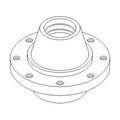 169293C11 Steering Axle Hub Fits Case-IH Combine Models 1460 1480 +