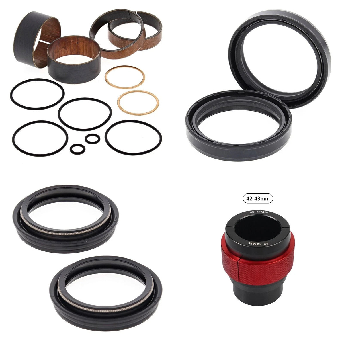Complete Front Fork Rebuild Kit for KTM 85 SX Small Wheel 2014-2017 with Driver