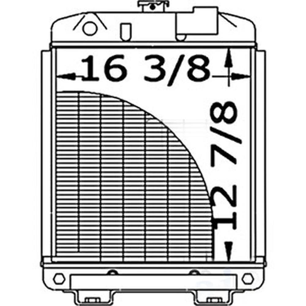 1106-6343 - Radiator Fits Ford/ Holland