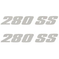 MasterCraft Boat Model Decals 750082 - 280 SS Silver Stickers (pair)