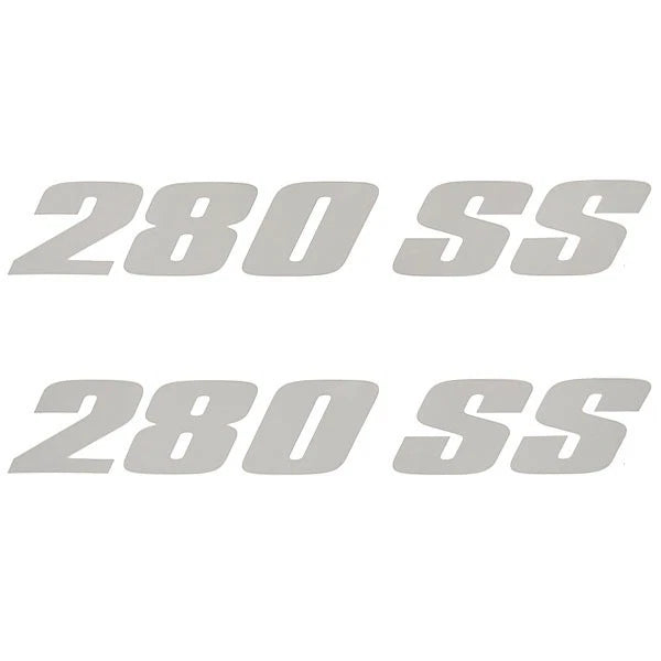 MasterCraft Boat Model Decals 750082 - 280 SS Silver Stickers (pair)