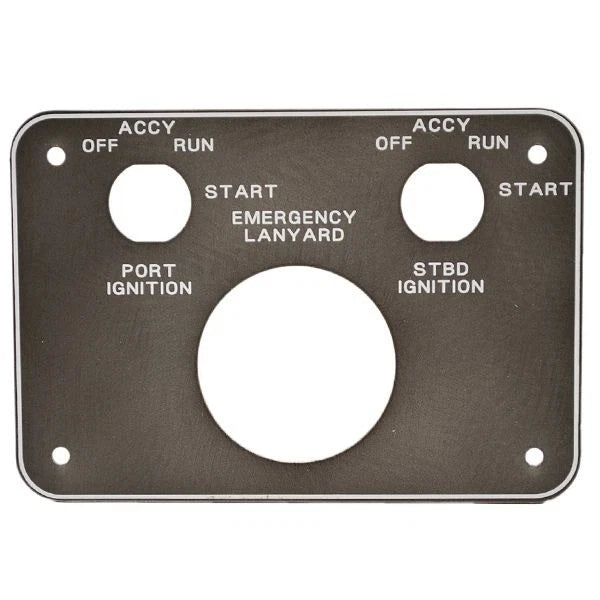 Bayliner Boat Blank Ignition Switch Panel 1787560 - Trophy Aluminum