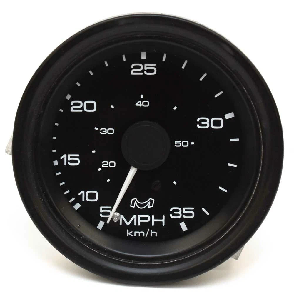 Medallion Marine Boat Speedometer Gauge SS-125-30 - 3 1/4 Inch Black