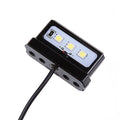 12V Universal CNC Aluminum Motorcycle White Number License Plate Light LED C