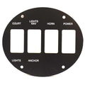 Ranger Boat Blank Switch Panel 209606 - 176 - 186 Black 5 X 4 1/4 Inch