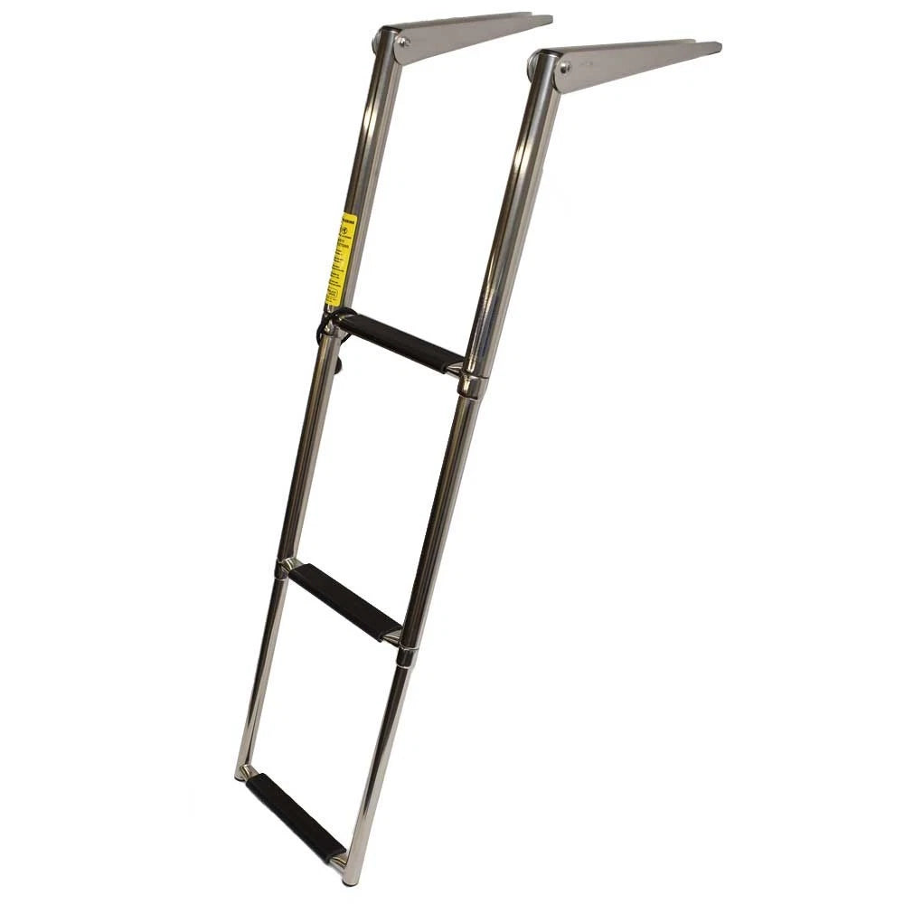 Garelick Marine Boat Telescoping Ladder 19625-90 - 3 Step 38 1/4 Inch Stainless