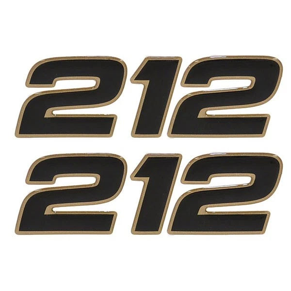 Mako Boat Raised Decals 138305 - 212 CC 4 1/2 Inch Black Gold (pair)