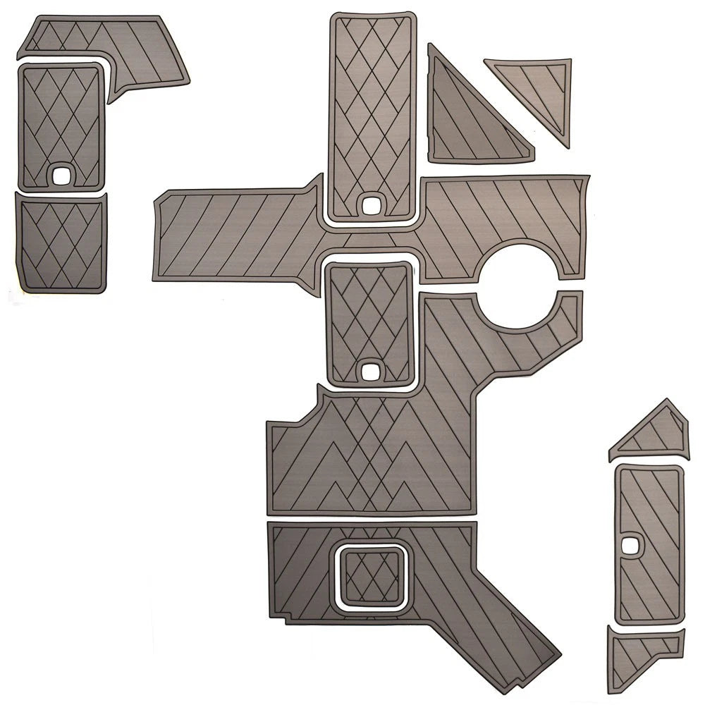Cobalt Boat Non-Skid Cockpit Mats 406433 - R6 MarineMat (kit)