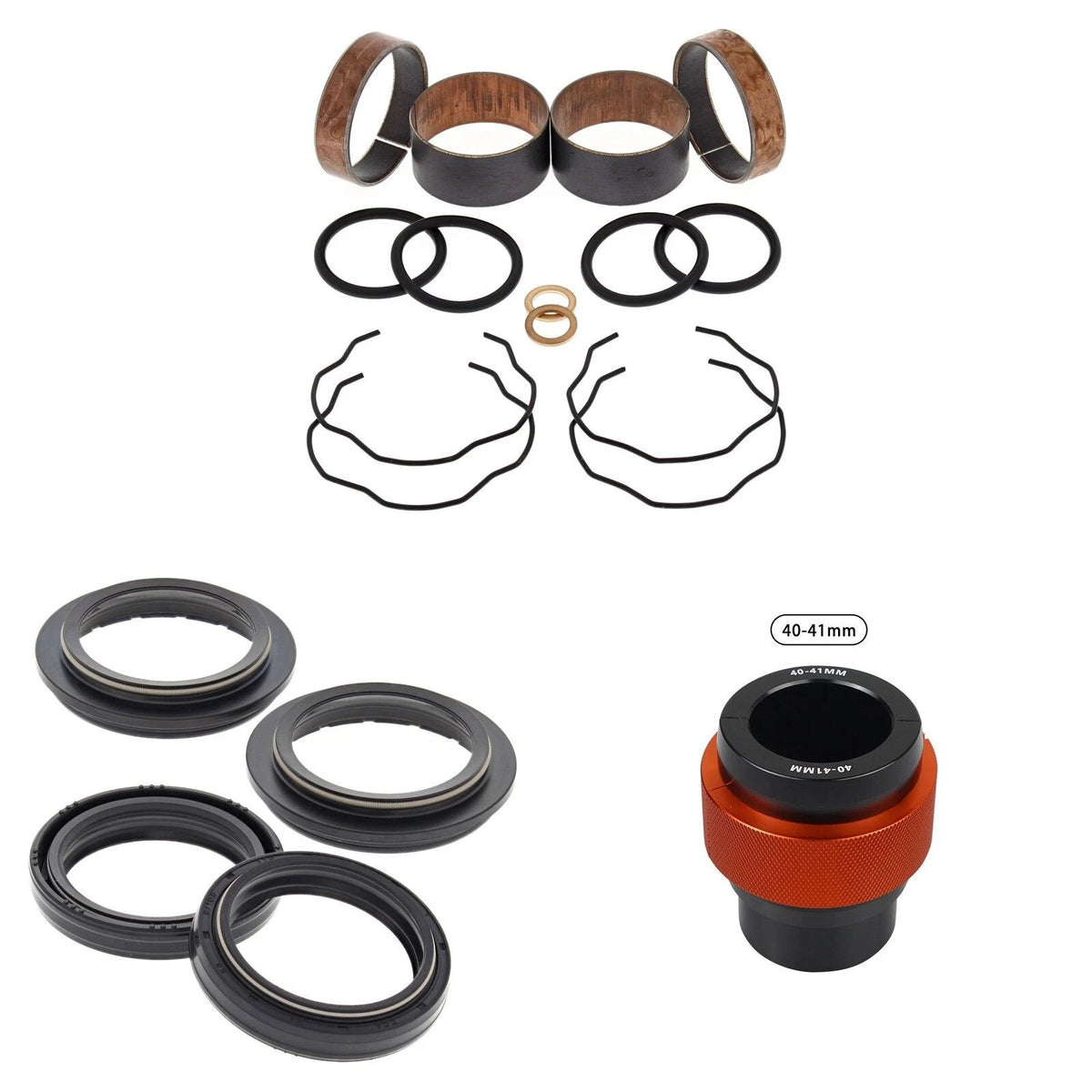 Complete Front Fork Rebuild Kit for Kawasaki Ninja 650 2014-2020 56- with Driver