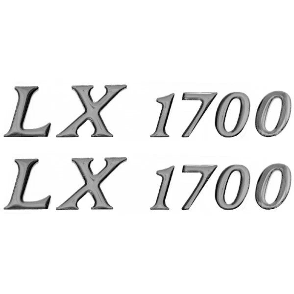 Larson 1700 LX Boat Raised Decals TA091185 - Silver Sticker (pair)
