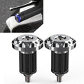 7/8'' Motorcycle Dirt Bike CNC Handlebar Grips End Cap Plug Slider Silver