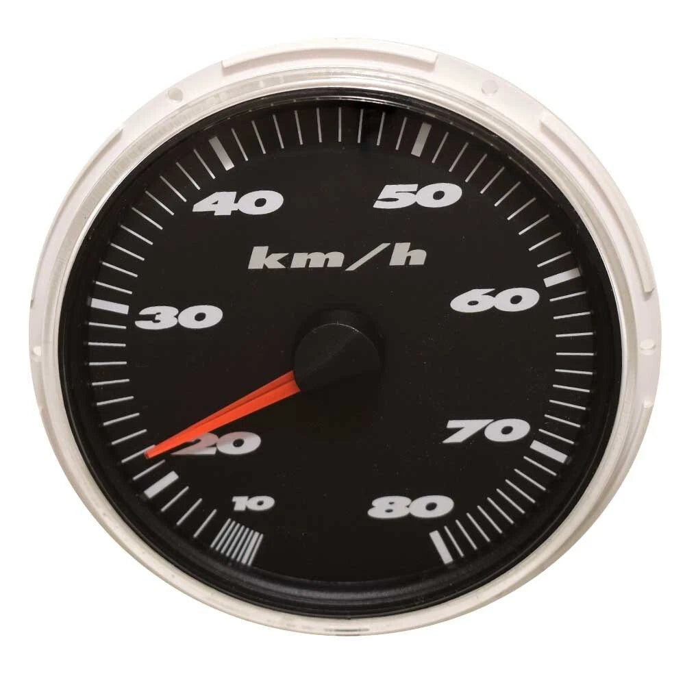 MasterCraft Boat Speedometer Gauge 5008012 - Medallion 80 KPH Black