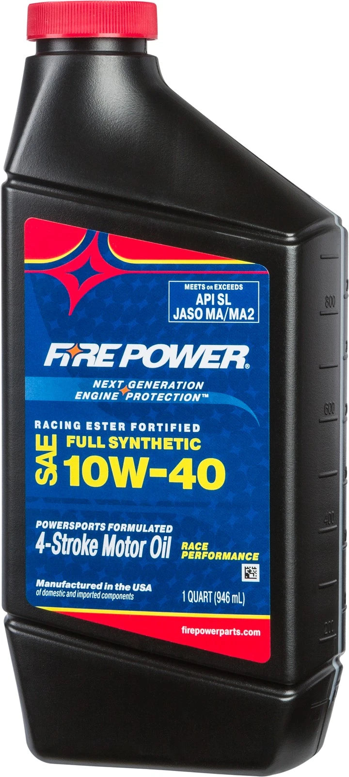 FIRE POWER Synthetic Ester 10W-40 Motorcycle Engine Oil 1 Quart for Japanese