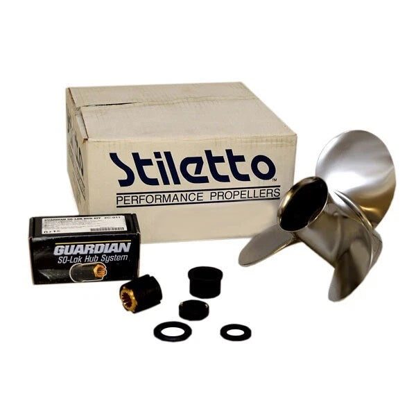 Stiletto Star 3.5 Boat Propeller C802213 - RH 12 X 13P Stainless